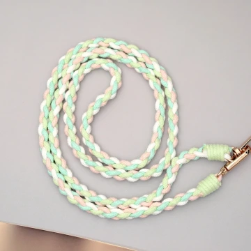 細繩四色小麻花&times;手機斜背雙勾掛繩&times;綠+藍+粉+白.avif
