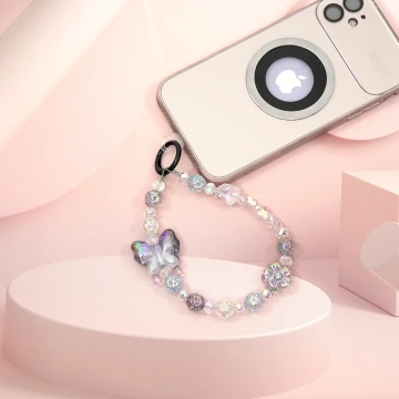 炫彩漸變蝴蝶&times;手機腕帶掛繩&times;黑色.avif