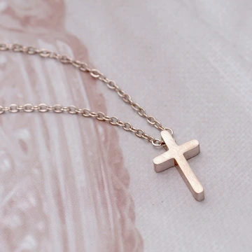 316鋼飾&times;十字架&times;項鍊&times;玫瑰金.avif
