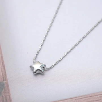 316鋼飾&times;圓潤小星星&times;項鍊&times;銀色.avif