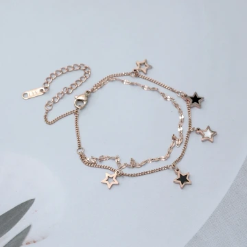 316鋼飾&times;星白星星&times;雙層手鍊/腳鍊&times;玫瑰金.avif