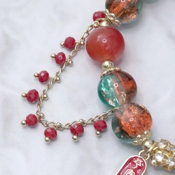 琉璃燈籠平安喜樂&times;固定式串珠手鍊.avif