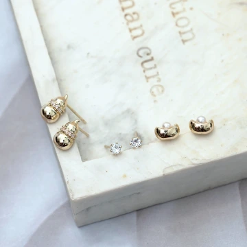 葫蘆元寶晶鑽&times;三套件耳環組.avif