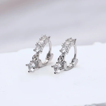 925銀針&times;單排鋯石垂鑽&times;耳扣.avif