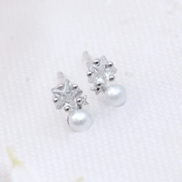 925銀針&times;星星珍珠&times;耳環.avif