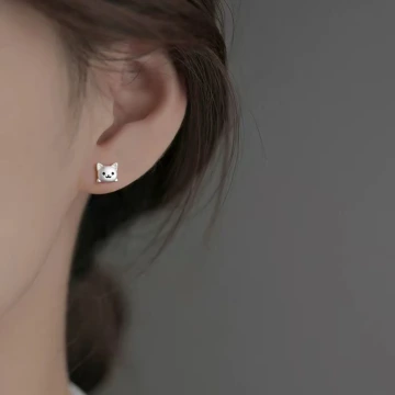 925銀針&times;小貓賣萌&times;後掛式耳環.avif