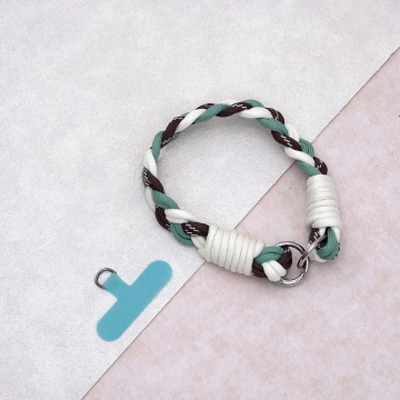 三色麻花辮&times;手機腕帶掛繩&times;綠咖白.avif