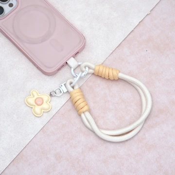 花朵多巴胺&times;手機腕帶掛繩&times;米黃.avif