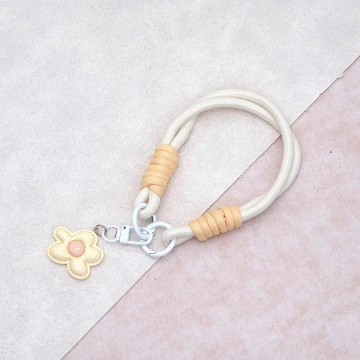花朵多巴胺&times;手機腕帶掛繩&times;米黃.avif