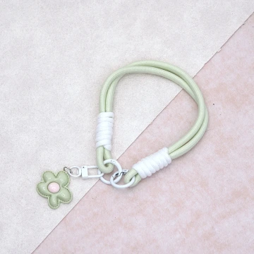 花朵多巴胺&times;手機腕帶掛繩&times;綠色.avif