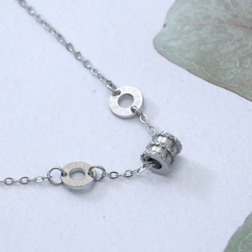 316鋼飾&times;羅馬數字小蠻腰 &times;手鍊&times;銀色.avif