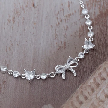 925銀飾&times;蝴蝶結愛心晶鑽&times;手鍊.avif