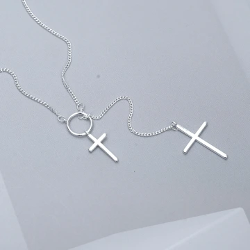 925銀飾&times;圓環雙十字&times;鎖骨項鍊.avif