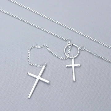 925銀飾&times;圓環雙十字&times;鎖骨項鍊.avif