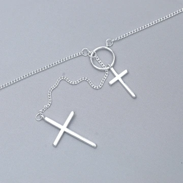 925銀飾&times;圓環雙十字&times;鎖骨項鍊.avif
