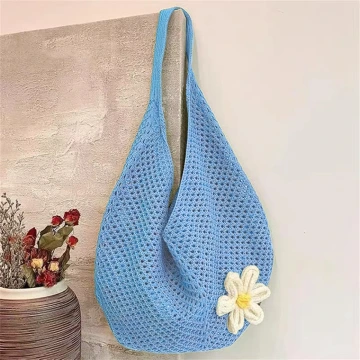 慵懶小花針織&times;肩背包&times;藍色.avif