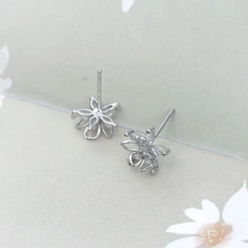 925銀針&times;立體五花瓣&times;耳環.avif