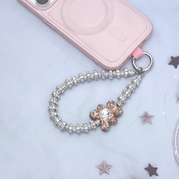輕奢小熊晶鑽&times;手機腕帶掛繩&times;粉紅.avif