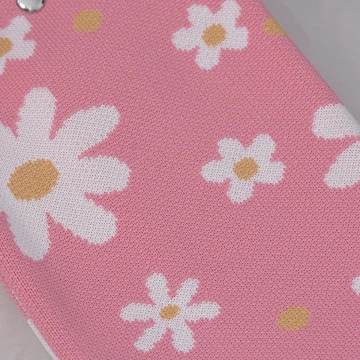 粉紅小雛菊&times;針織手提袋.avif