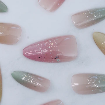 黑色火焰AMOR×穿戴式手指甲片×二十四入.avif
