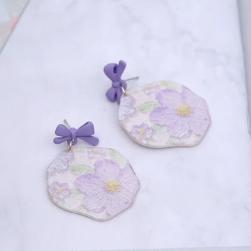 紫花蝴蝶結&times;U型耳夾.avif