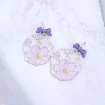 紫花蝴蝶結&times;U型耳夾.avif